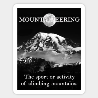 Mountaineering description poster work A Sticker